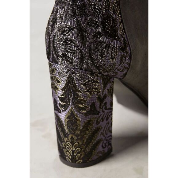 NEW Anthropologie Womens 9 Farylrobin Tiegan Suede Ankle Booties - Picture 5 of 16